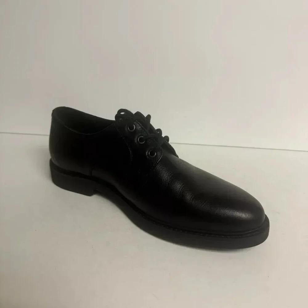 Hush Puppies Mens Detroit Plan Toe Oxford Black Size 10 M